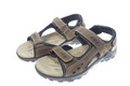 Trekkingsandaler herre brun læder str. 43